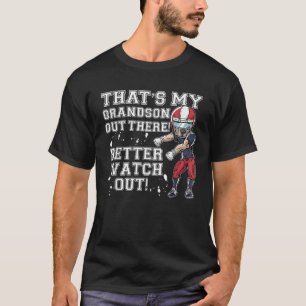 Det är min morfar där ute, Red Football Grandma T Shirt