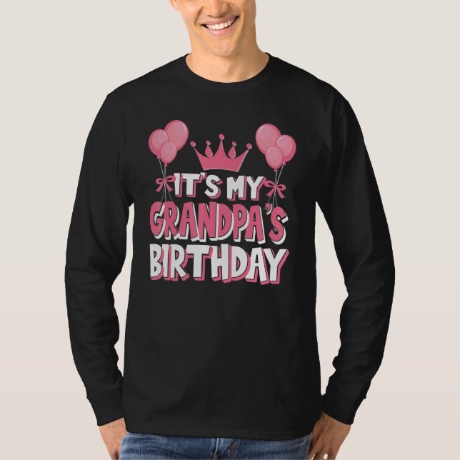 Det är min morfars födelsedagsfirande t shirt (Framsida)