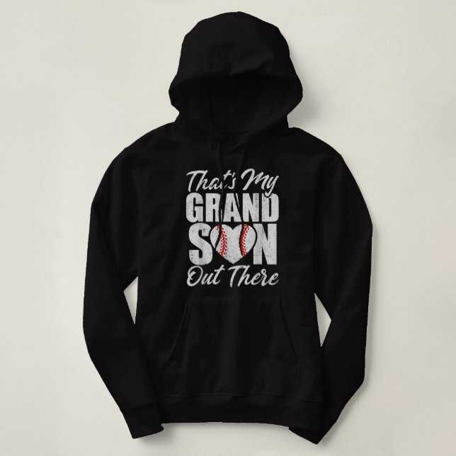 Det är min morson där ute Baseball Grandma Gran T Shirt (Design framsida)