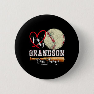 Det är min morson där ute Baseball Grandma Moth Knapp