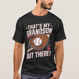 Det är min morson där ute Baseball Grandma Moth T Shirt