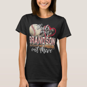 Det är min morson där ute Baseball Grandma T Shirt