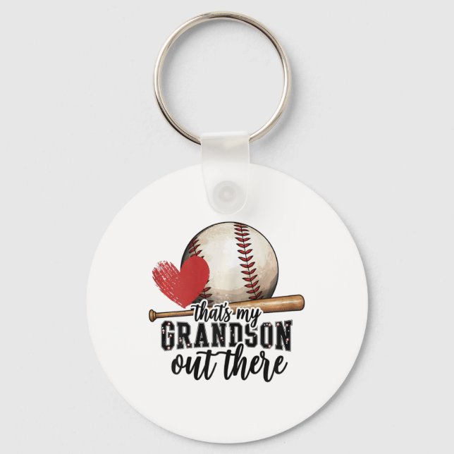 Det är min morson där ute Bysebyll Grandma Moth Nyckelring (Framsida)