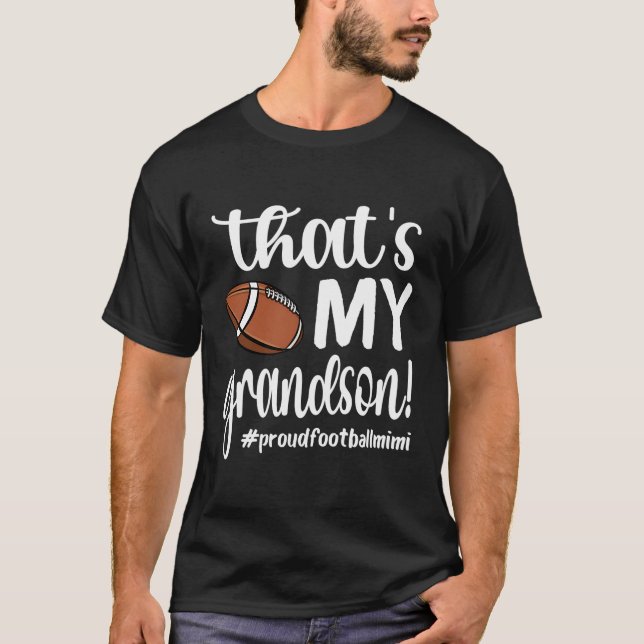 Det är min morson Proud Football Mimi Football Gr T Shirt (Framsida)