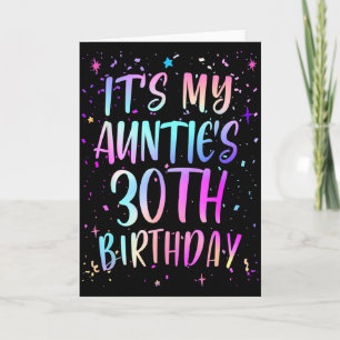 Det är min mosters 30-årsdag Färgglad Glad 30 År Kort