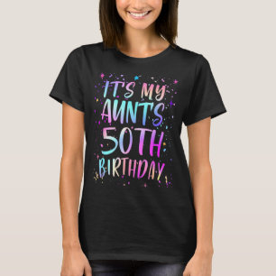 Det är min mosters 50-årsdag Färgglad Glad 50 år T Shirt