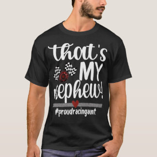 Det är min Nephew Proud Tävla Moster Tävling Aunti T Shirt