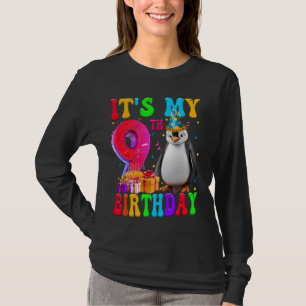Det är min nionde födelsedag, 9-åriga Penguin-dage T Shirt