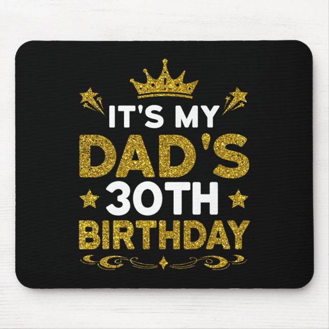 Det är min pappas 30-årsdag Grattis på födelsedage Musmatta (Framsidan)
