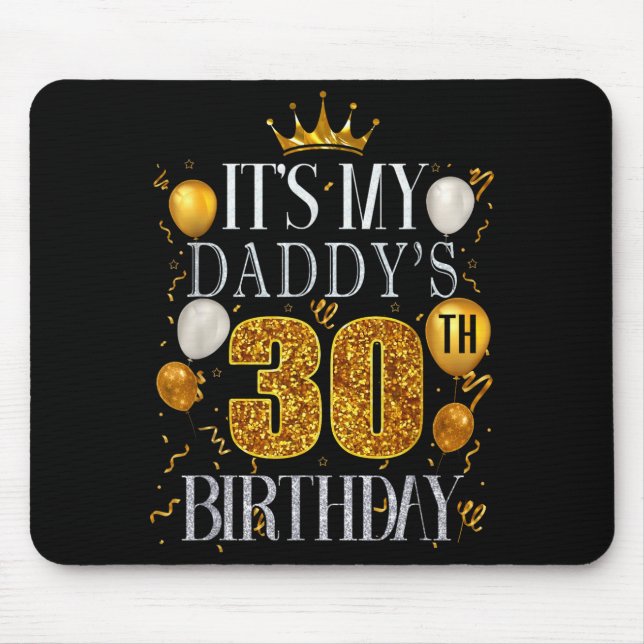 Det är min pappas 30-årsdag Grattis på födelsedage Musmatta (Framsidan)