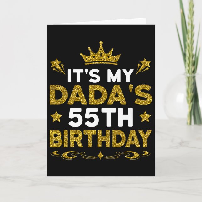 Det är min pappas 55-årsdag Grattis på födelsedage Kort (Framsida)