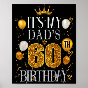 Det är min pappas 60-årsdag Grattis på födelsedage Poster