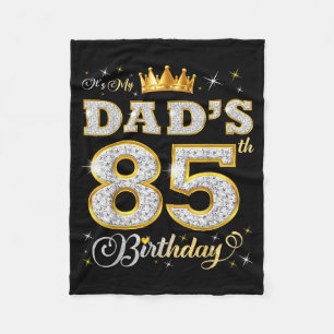 Det är min pappas 85-årsdag 85 år gammal födelseda fleecefilt