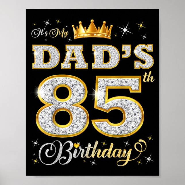 Det är min pappas 85-årsdag 85 år gammal födelseda poster (Framsidan)