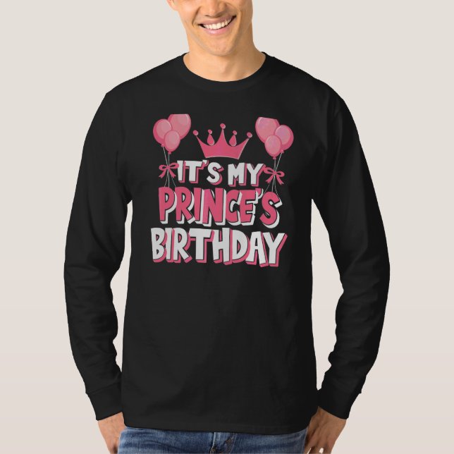 Det är min prins födelsedag firande t shirt (Framsida)