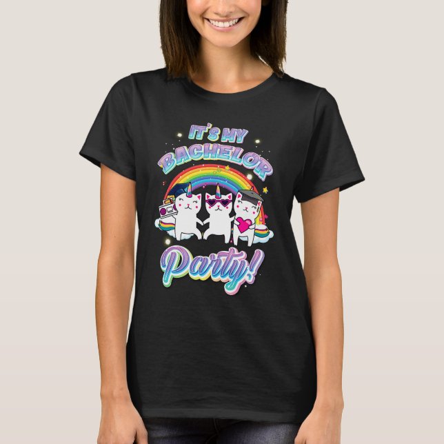 Det är min Sängkantsfest Enhörning Bröllopsfest T Shirt (Framsida)