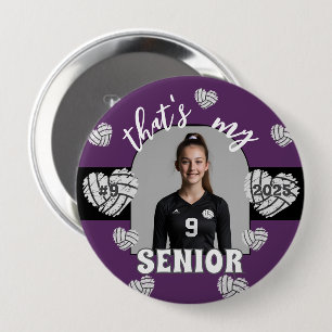 Det är min Senior Volleyball Player-knapp Knapp