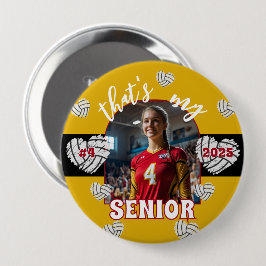 Det är min Senior Volleyball Player-knapp Knapp