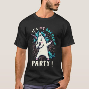 Det är min Sjungande fest Brudgum Rolig enhörning T Shirt
