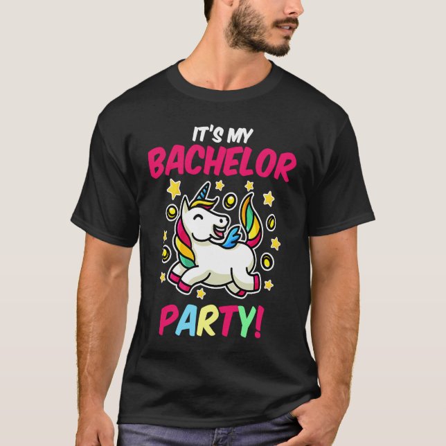 Det är min Sjungande Möhippa Enhörning Bröllopsfes T Shirt (Framsida)