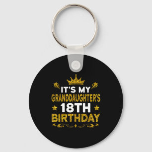 Det är min sondotters 18-årsdag Grattis 18 år Nyckelring