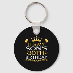 Det är min sons 30-årsdag Grattis på födelsedagen Nyckelring