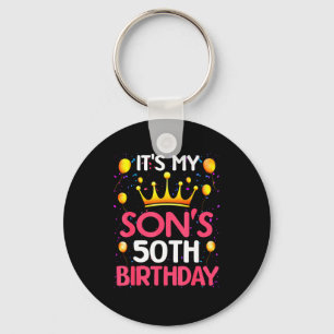 Det är min sons 50-årsdag Grattis på födelsedagen Nyckelring