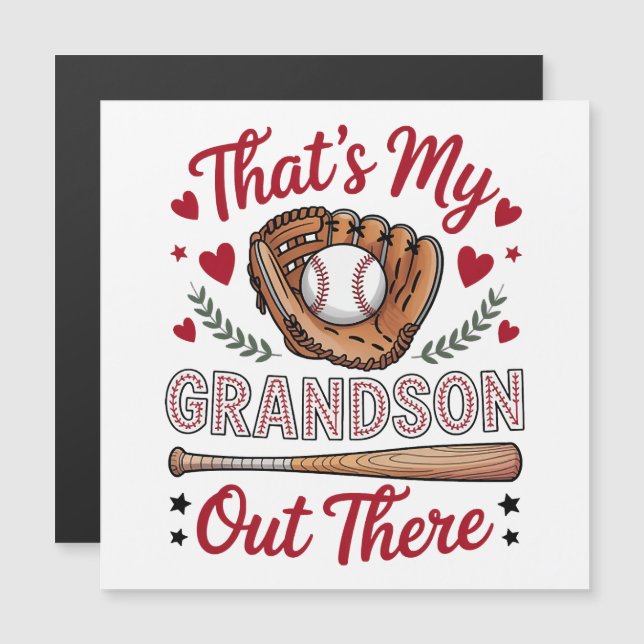 Det är min sonson där ute Baseball Mormor  (Fram/baksida)