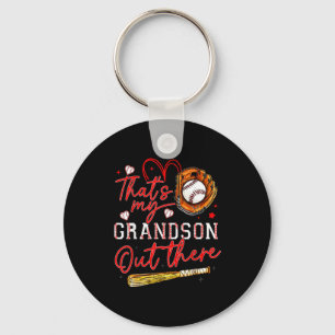Det är min sonson där ute Baseball Mormor Mor Nyckelring
