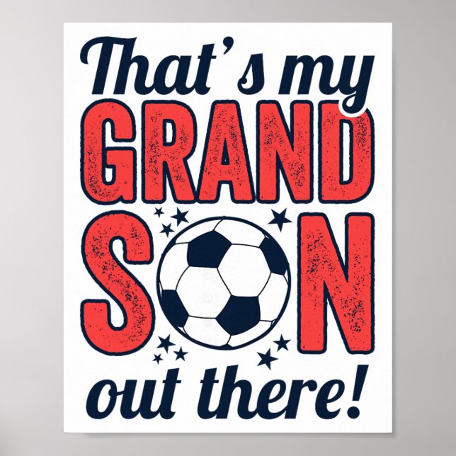 Det är min sonson där ute, farföräldrar fotboll  poster (Framsidan)