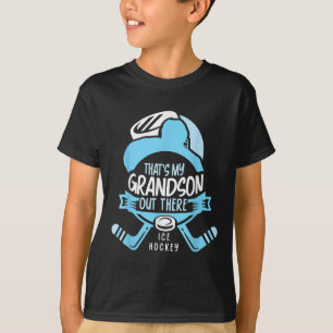 Det är min sonson där ute ishockey idrottsutövare t shirt