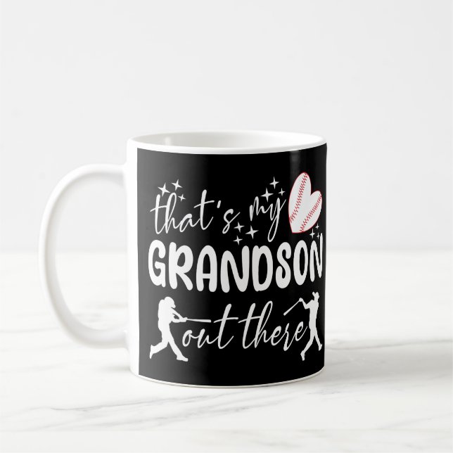 Det är min sonson där ute Rolig farmor Kaffemugg (Vänster)
