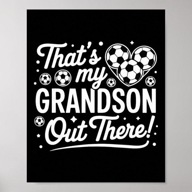 Det är min sonson där ute Rolig fotbollsmormor  Poster (Framsidan)