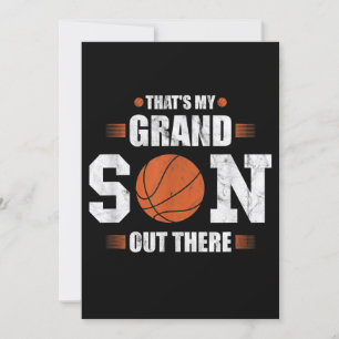 Det är min sonson därute som spelar basketpresent inbjudningar