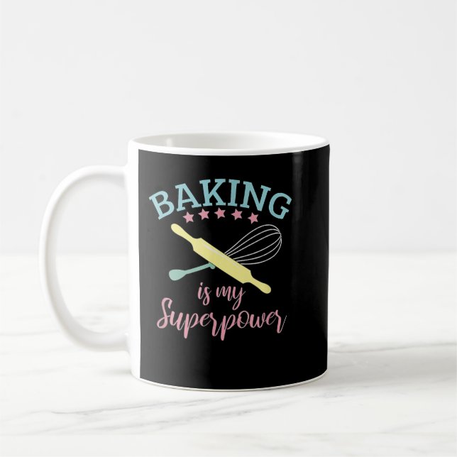 Det är min supermakt Baker Chef Gift Kaffemugg (Vänster)