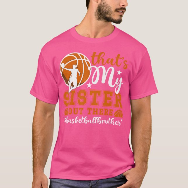 Det är min syster Basketball Brother från en baske T Shirt (Framsida)
