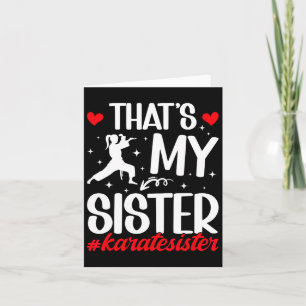 Det är min syster Karate Sister Proud Karate Syrra Kort