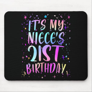 Det är min systerdotters 21-årsdag Färgglad Glad 2 Musmatta