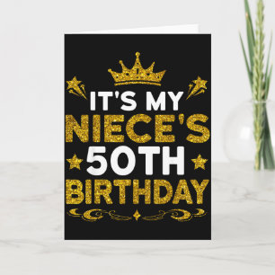 Det är min systerdotters 50-årsdag Grattis på 50-å Kort