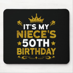 Det är min systerdotters 50-årsdag Grattis på 50-å Musmatta