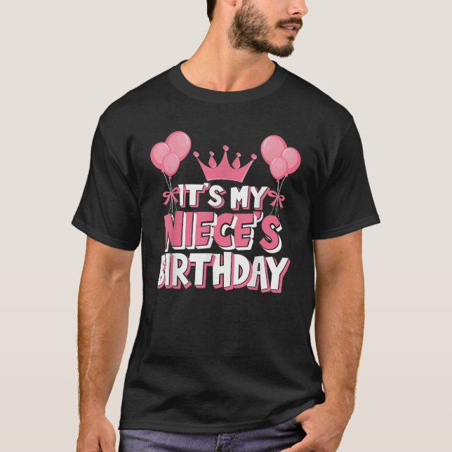 Det är min systerdotters födelsedagsfirande  t shirt (Framsida)