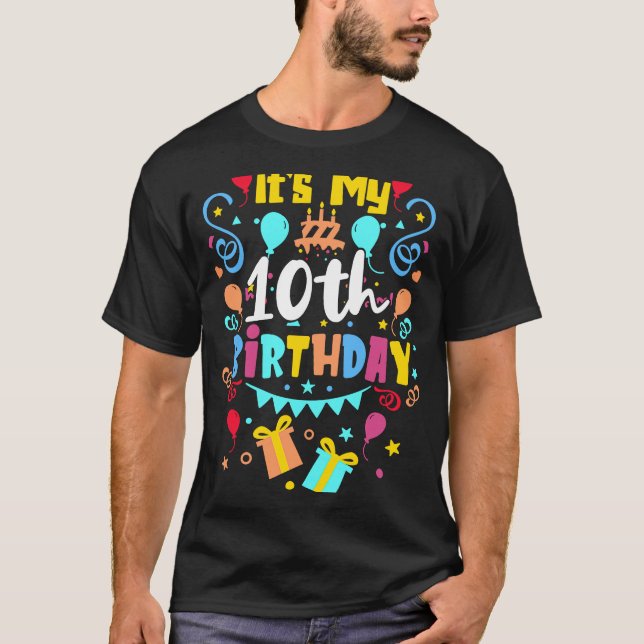 Det är min tionde födelsedag. t shirt (Framsida)
