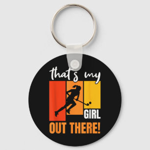 Det är min tjej där ute Retro landhockey-enthusias Nyckelring