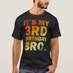 Det är min tredje födelsedag Party tre år gammal f T Shirt