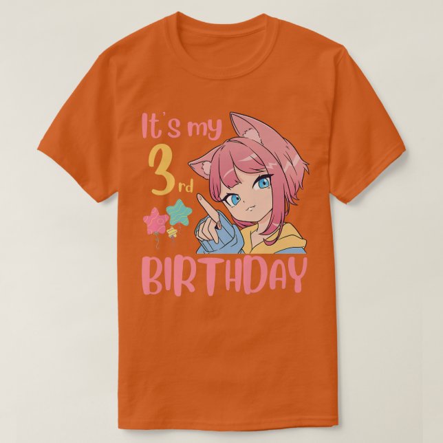 Det är min tredje födelsedag... t shirt (Design framsida)