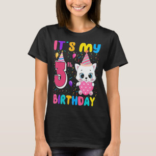 Det är min tredje födelsedagskalas Lycklig 3 år T Shirt