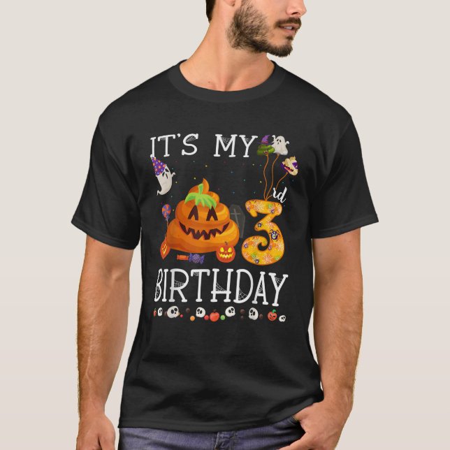 Det är min tredje födelsedagspresent, Halloween-fö T Shirt (Framsida)