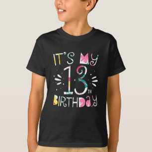 Det är min trettonde Blommigt på födelsedagen, 13 T Shirt