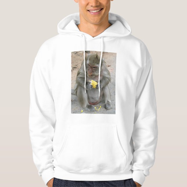 Det är min! .. Vild Thai Macaque Monkey Hoodie (Framsida)