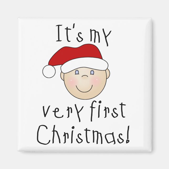 Det är mina första julskjortor och julklappar magnet (Framsidan)